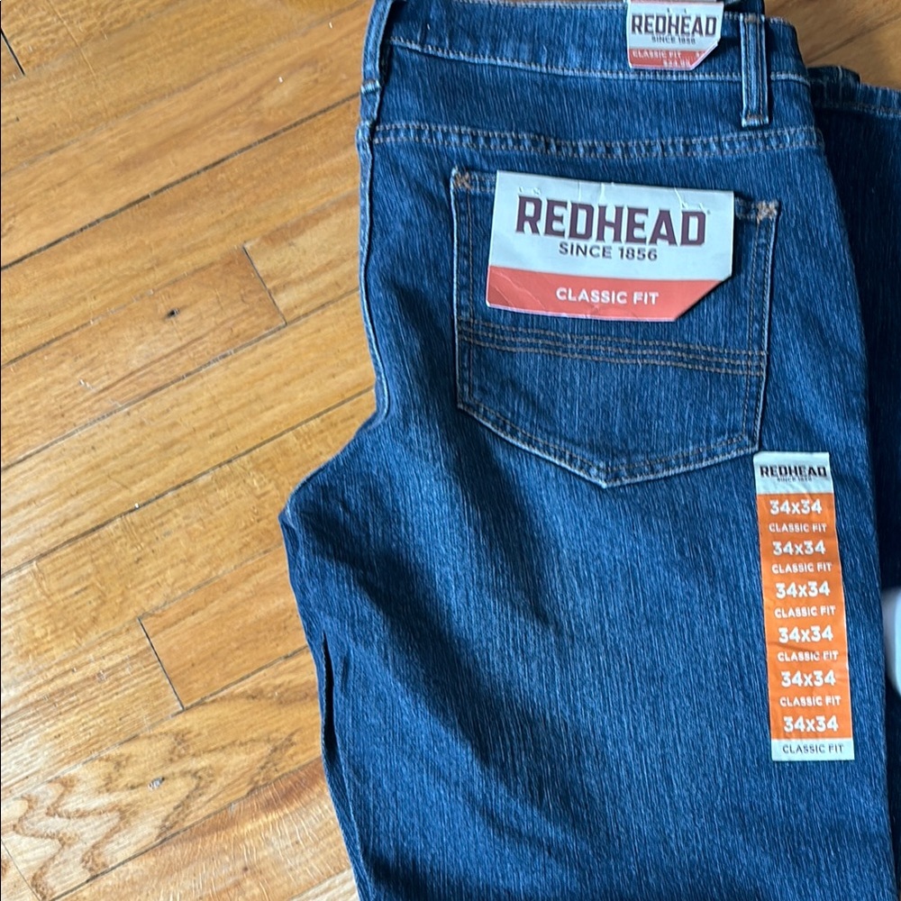 RedHead Men's Classic Fit Blue Jeans